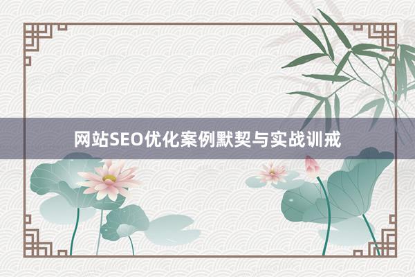 网站SEO优化案例默契与实战训戒
